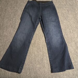 Miraclebody Jeans Womens 10  Blue Pull On Bootcut Stretch Elastic Waist
